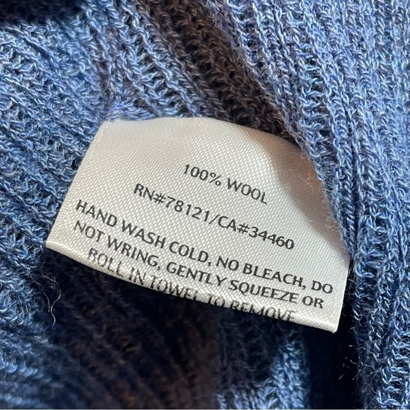 Eileen Fisher 100% Wool Open Front Knit Shawl Collar Diagonal Hem Cardigan PM - Picture 6 of 9